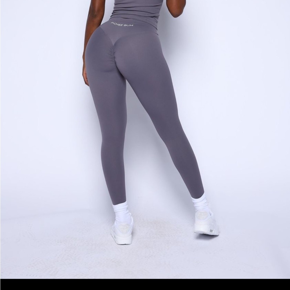 Grey pchee bum leggings size large